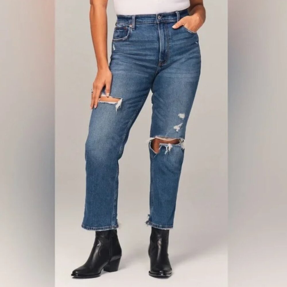 Abercrombie & Fitch The Ankle Straight Ultra High Rise Size 26/2